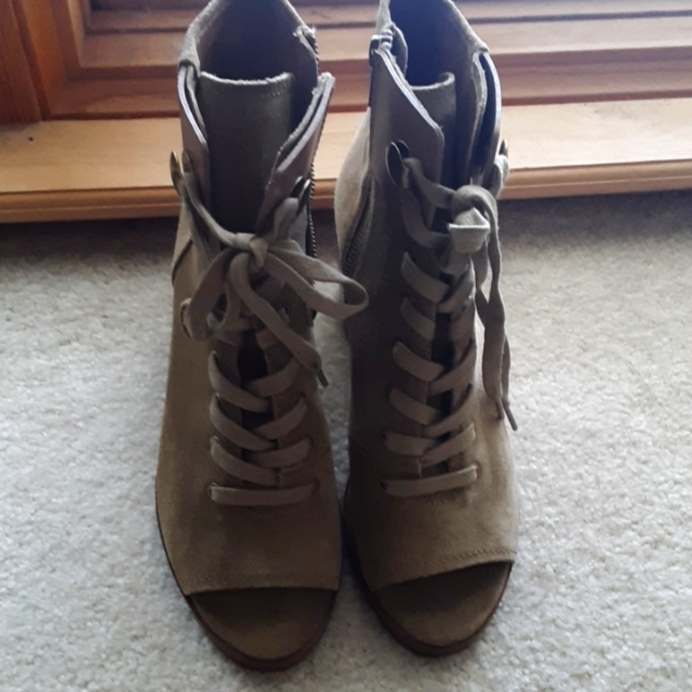 Frye Peep Toe Ankle Boots